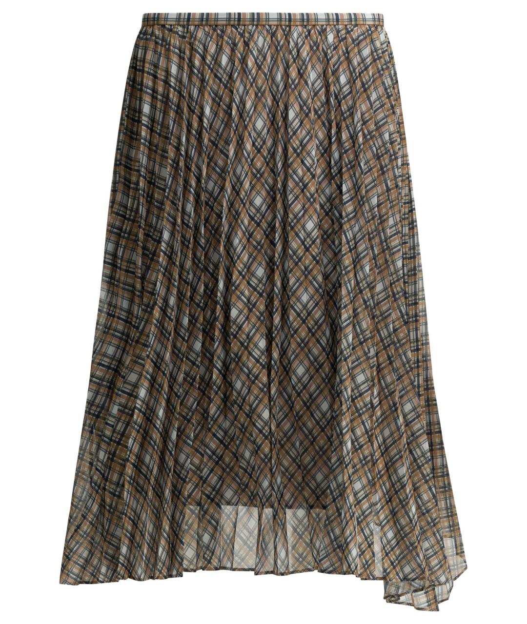 ACNE STUDIOS Серая полиэстеровая юбка миди, фото 1