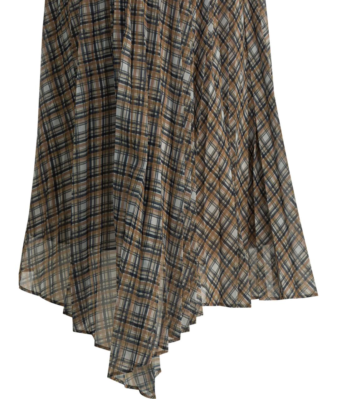 ACNE STUDIOS Серая полиэстеровая юбка миди, фото 4