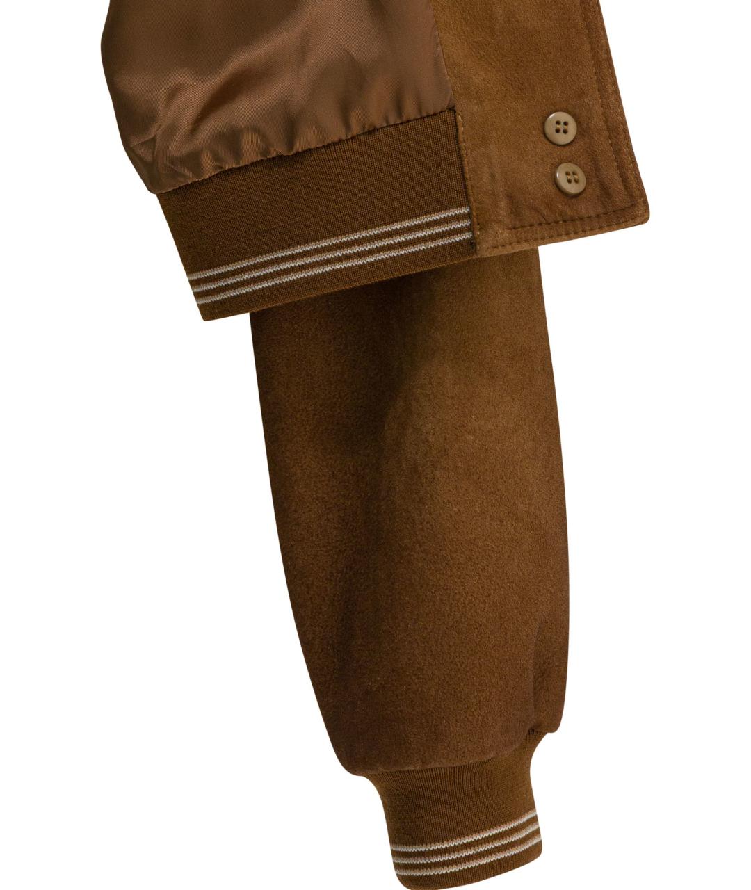 MIU MIU Коричневая кожаная куртка, фото 4