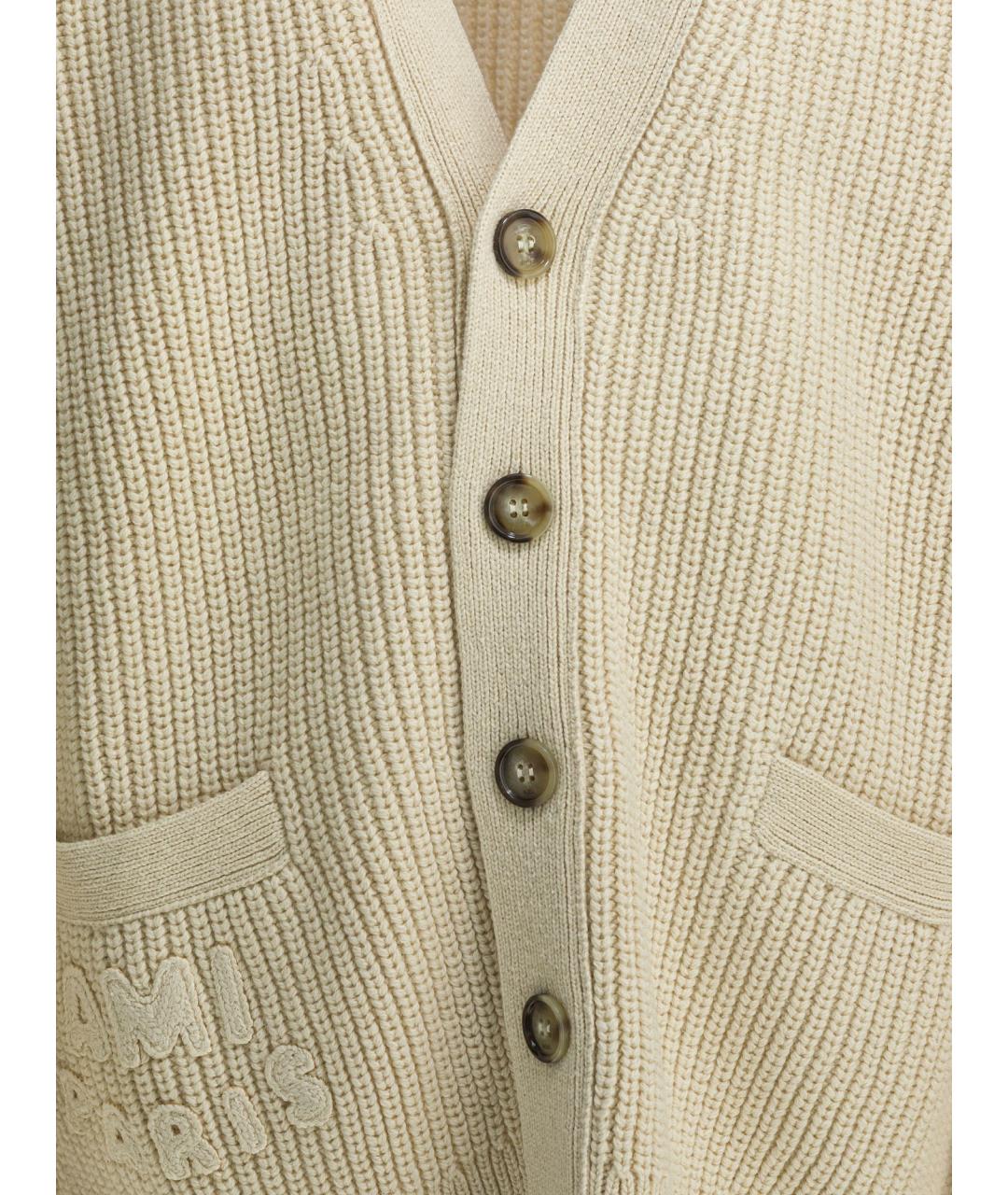 Ami Paris Белый шерстяной кардиган, фото 3