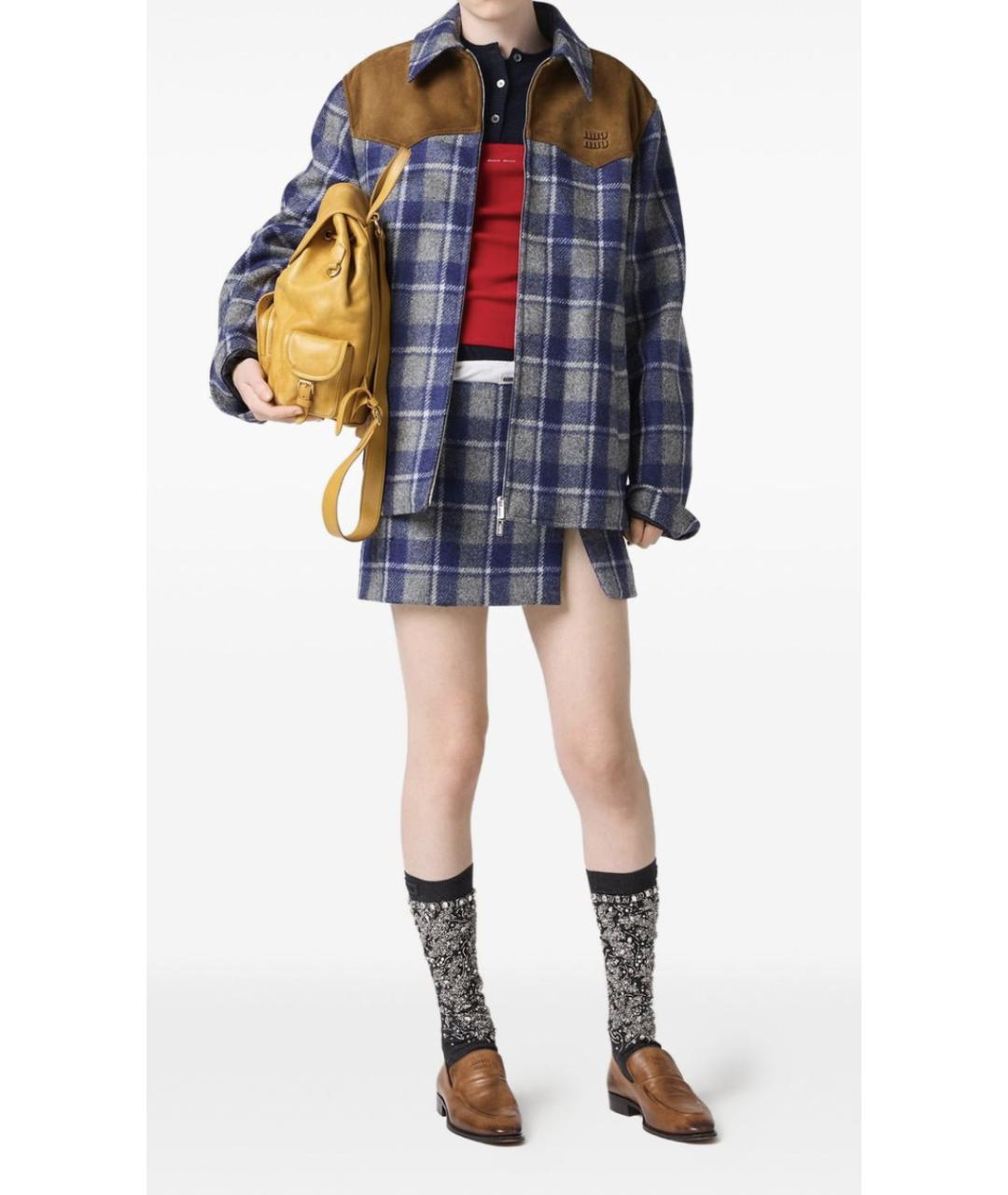 MIU MIU Мульти шерстяная куртка, фото 3