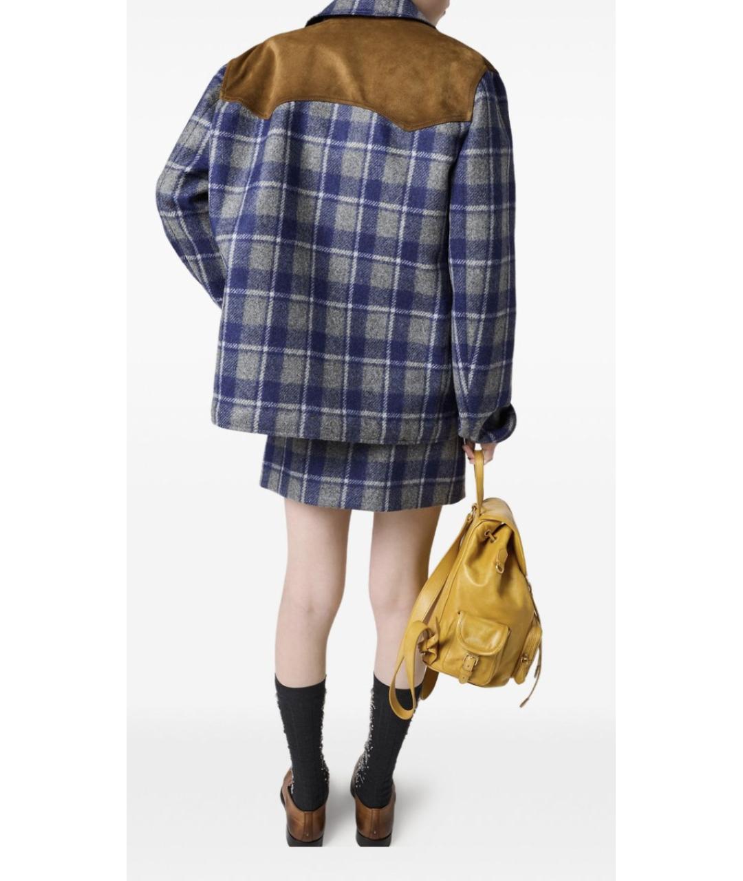 MIU MIU Мульти шерстяная куртка, фото 4