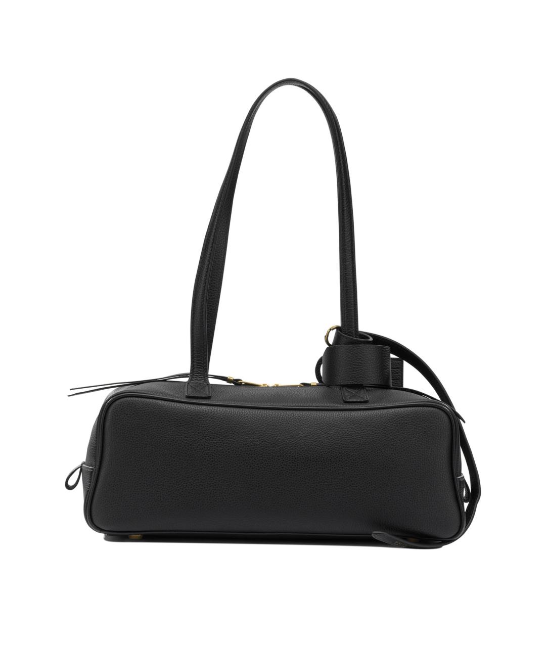 BALENCIAGA Черная кожаная сумка через плечо, фото 3