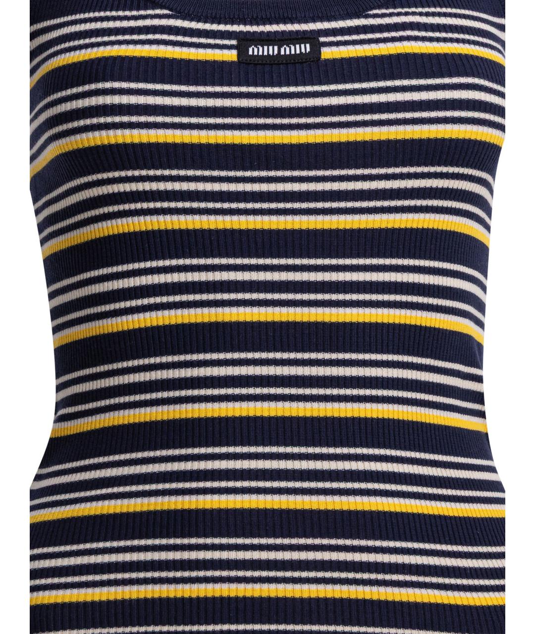 MIU MIU Мульти хлопковая майка, фото 3