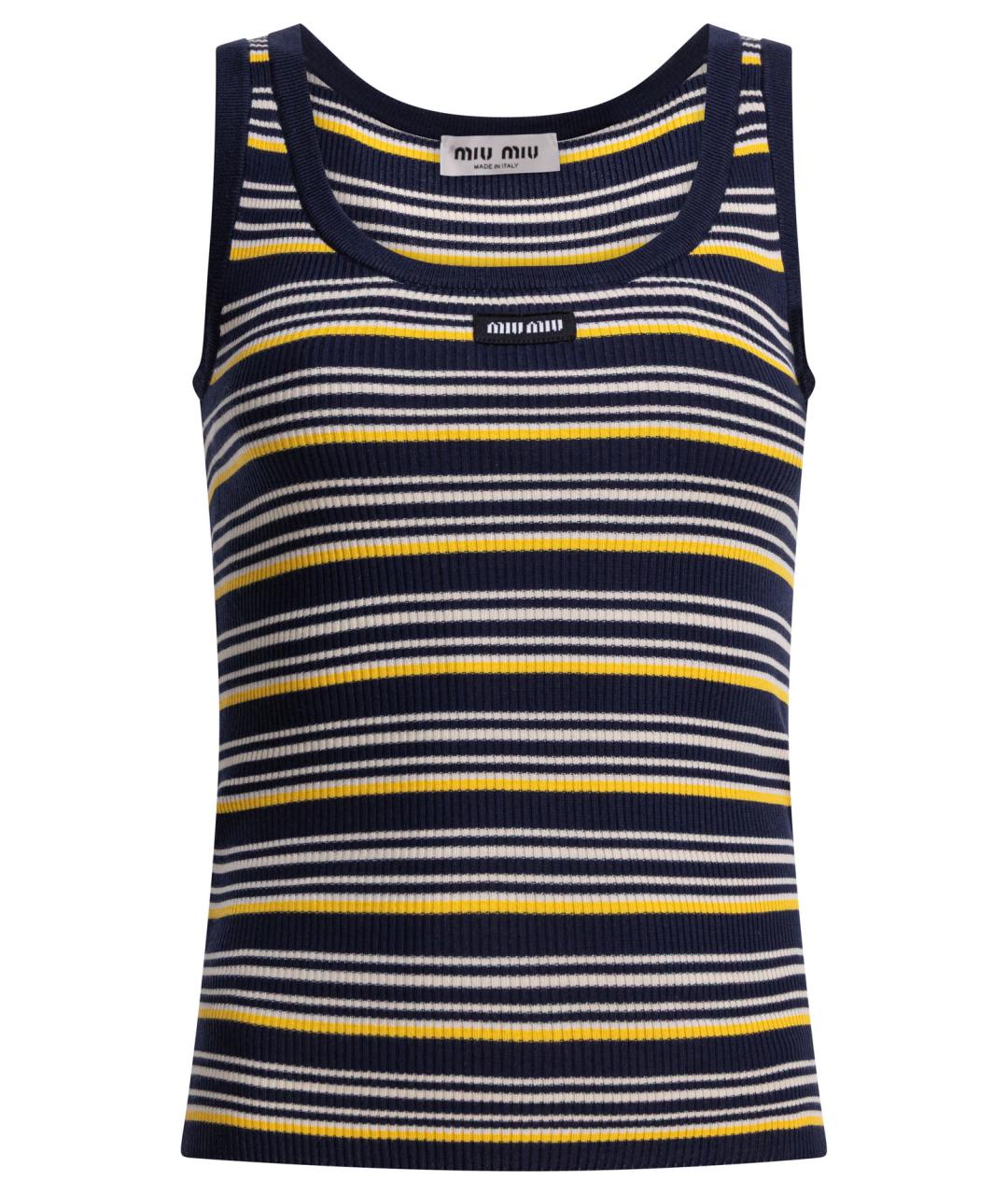 MIU MIU Мульти хлопковая майка, фото 1