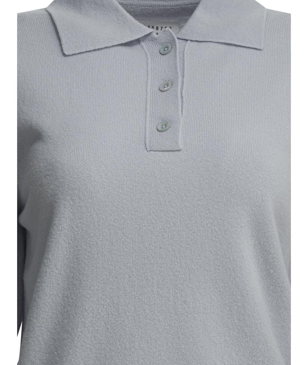 MAISON MARGIELA Голубой шерстяной джемпер / свитер, фото 3