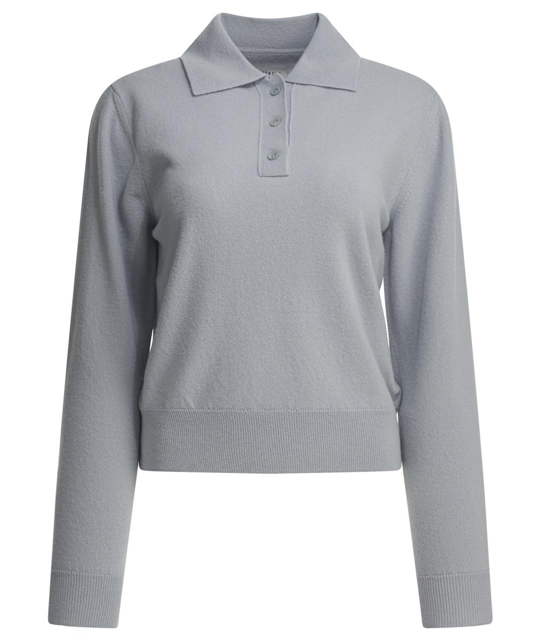 MAISON MARGIELA Голубой шерстяной джемпер / свитер, фото 1