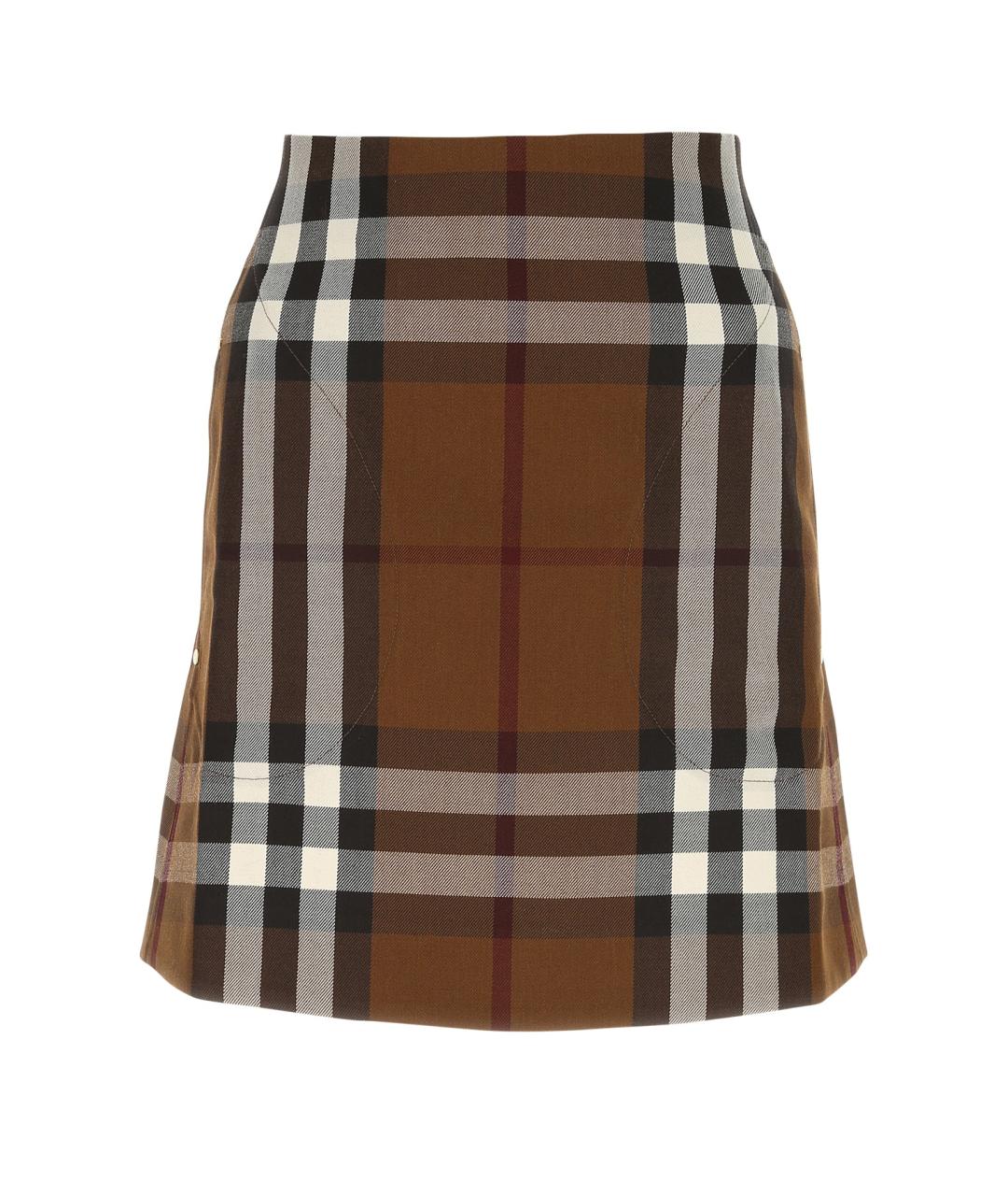 BURBERRY Коричневая юбка миди, фото 1