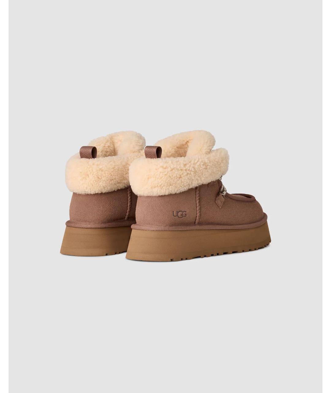 UGG AUSTRALIA Коричневые замшевые ботинки, фото 4