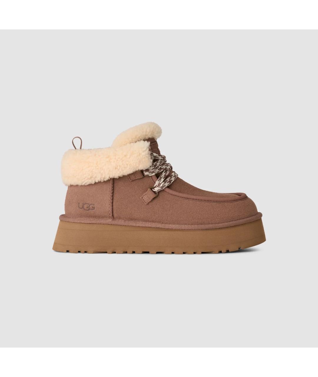 UGG AUSTRALIA Коричневые замшевые ботинки, фото 5