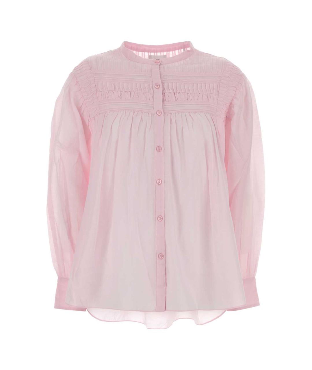 ISABEL MARANT Розовая хлопковая рубашка, фото 1