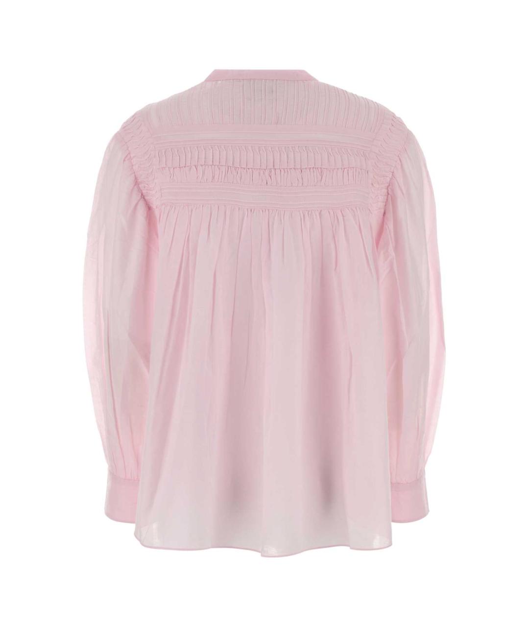 ISABEL MARANT Розовая хлопковая рубашка, фото 2