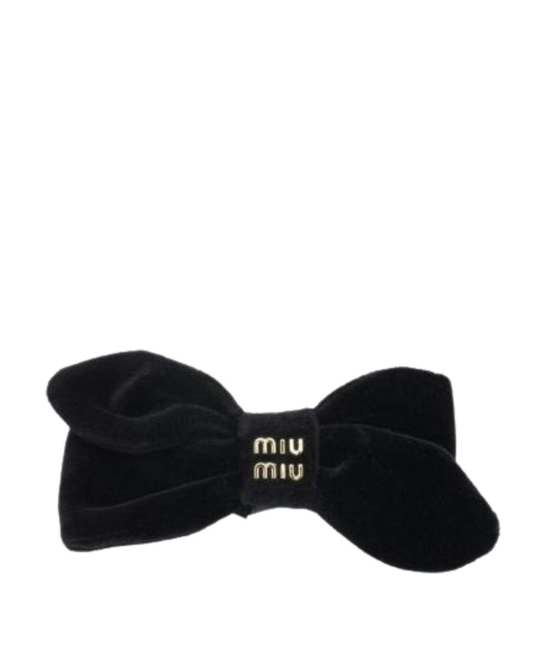 MIU MIU Черная заколка, фото 1
