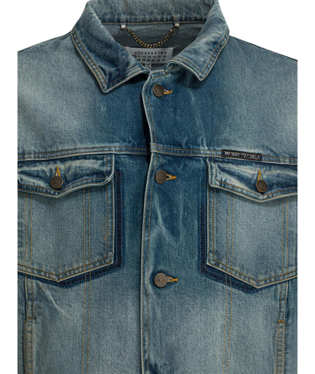 MAISON MARGIELA Синяя хлопковая куртка, фото 3