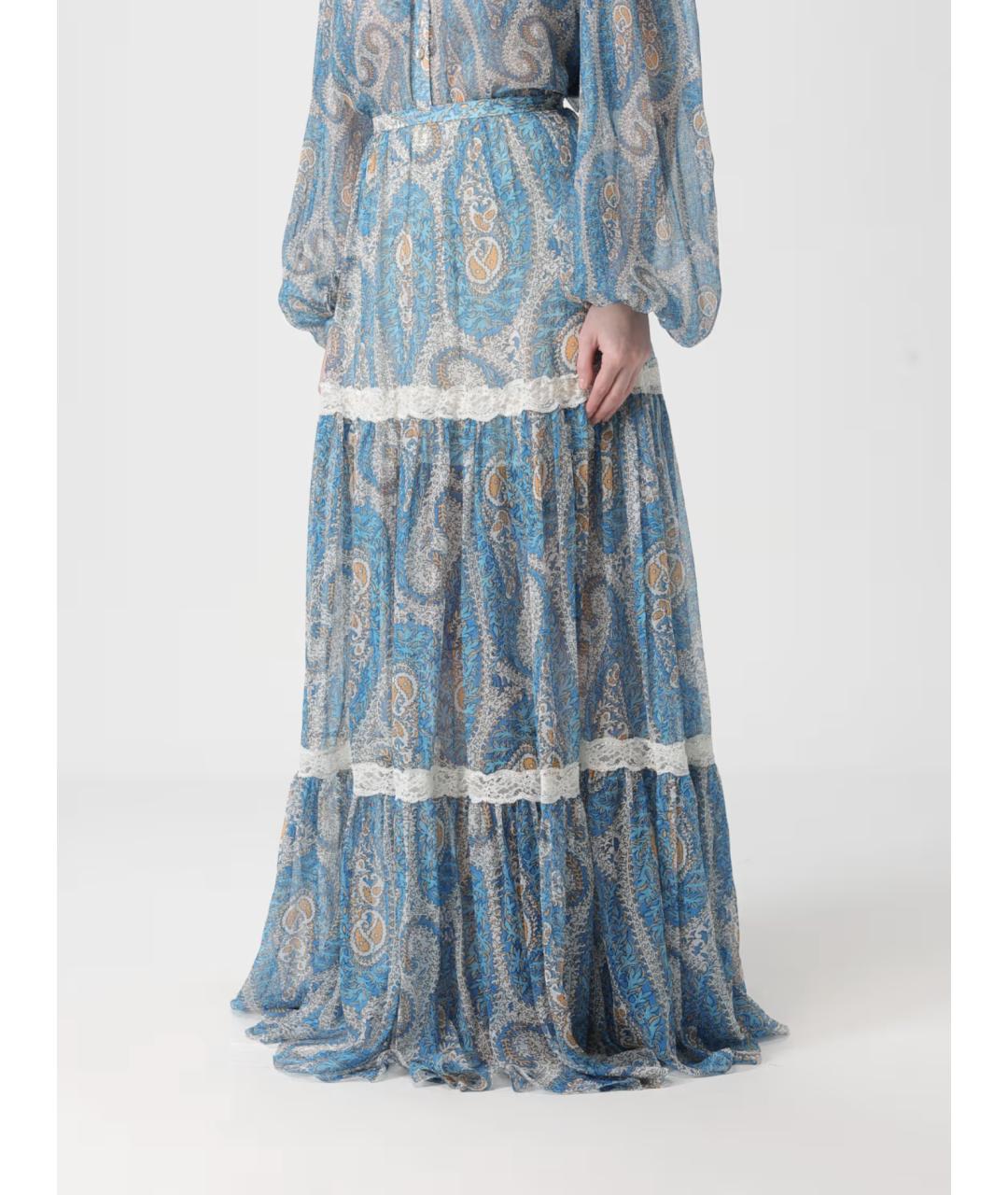 ETRO Мульти шелковая юбка макси, фото 3