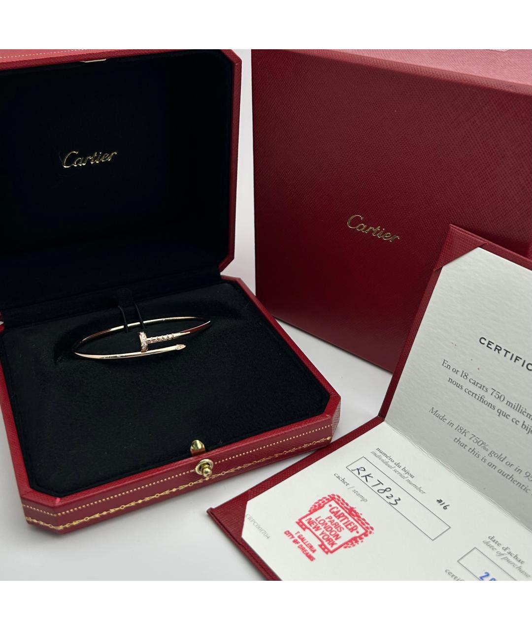 CARTIER Золотой браслет из розового золота, фото 3