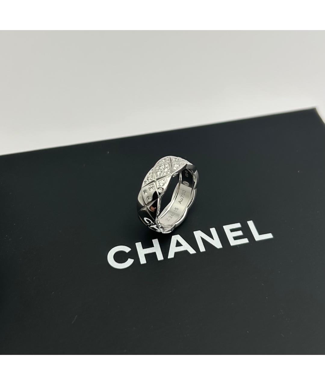 CHANEL Серебряное кольцо из белого золота, фото 3