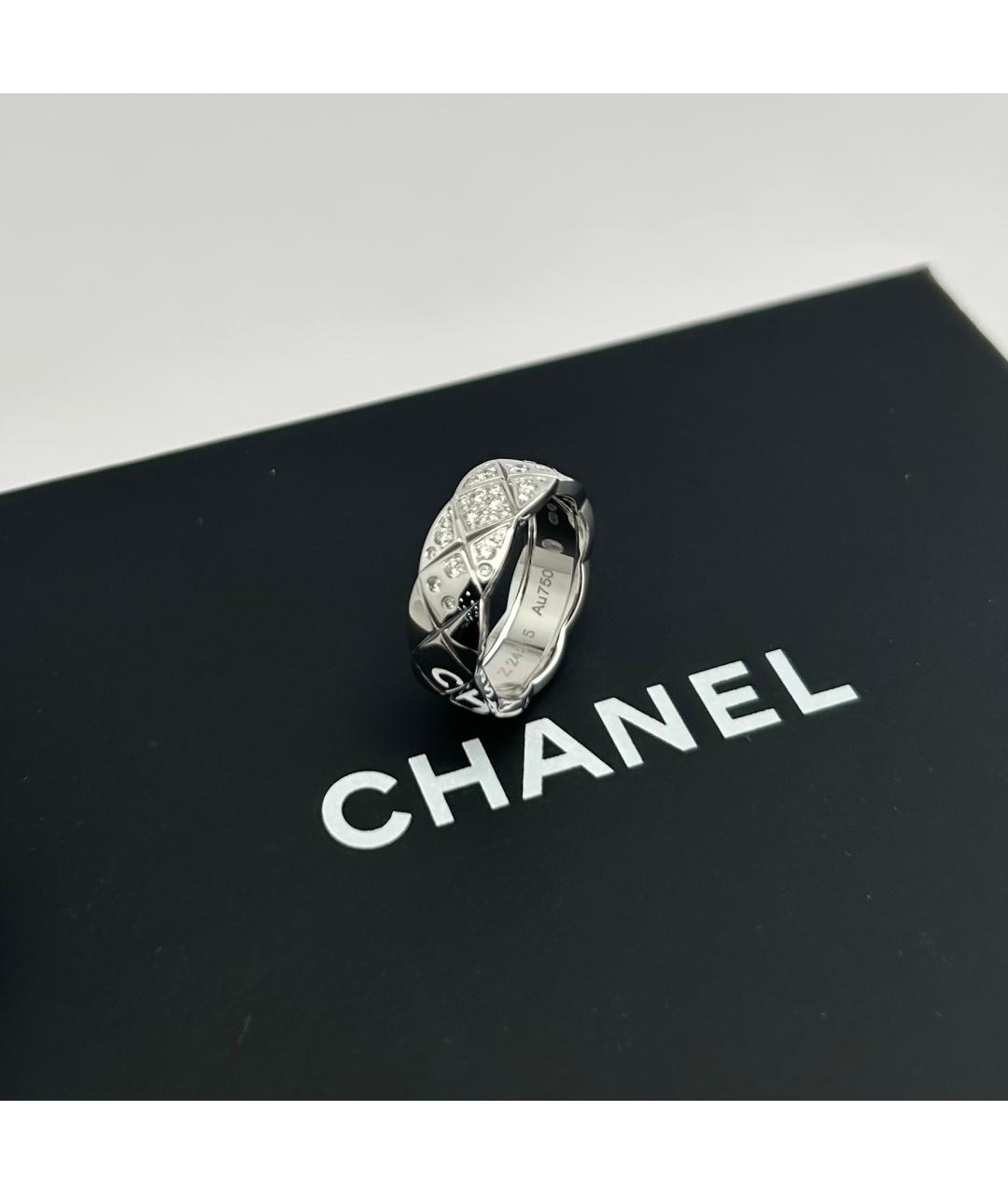 CHANEL Серебряное кольцо из белого золота, фото 5
