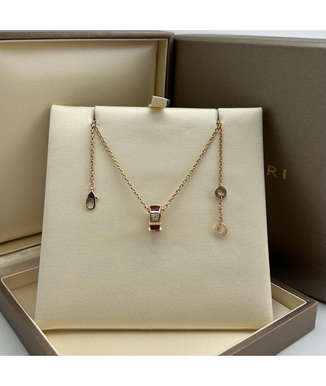 BVLGARI Золотая подвеска из розового золота, фото 5