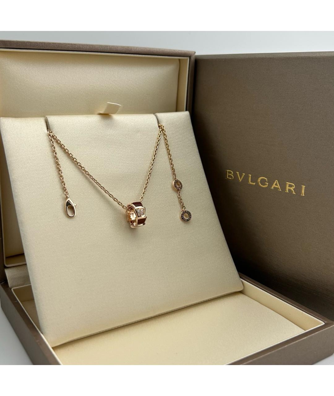 BVLGARI Золотая подвеска из розового золота, фото 3