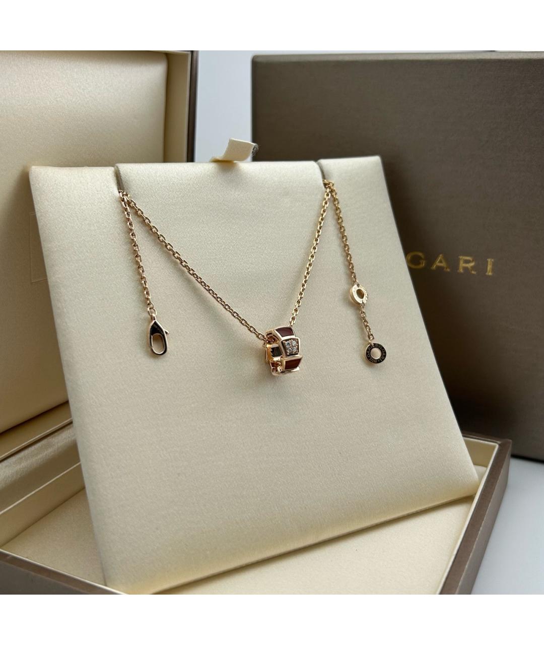 BVLGARI Золотая подвеска из розового золота, фото 2