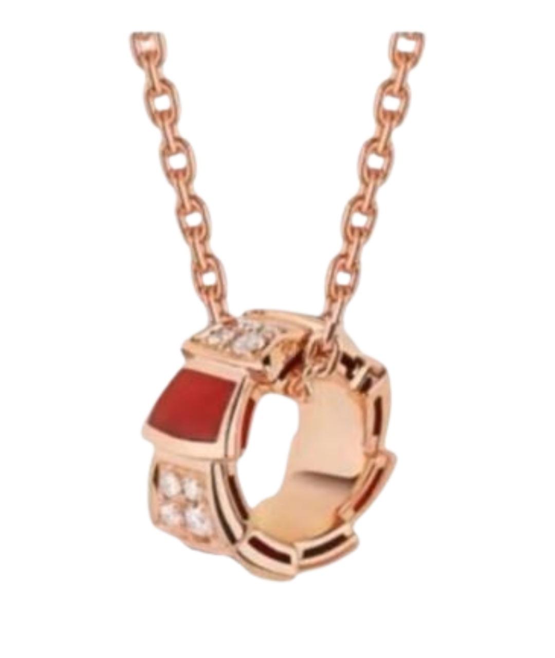 BVLGARI Золотая подвеска из розового золота, фото 1