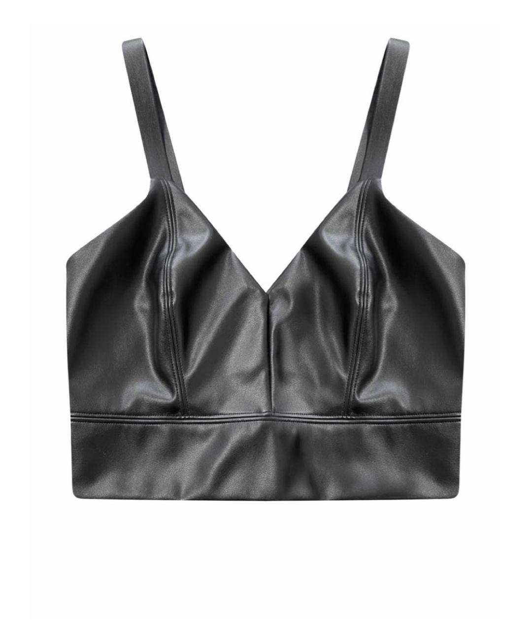 WOLFORD Черный кожаный корсет, фото 1