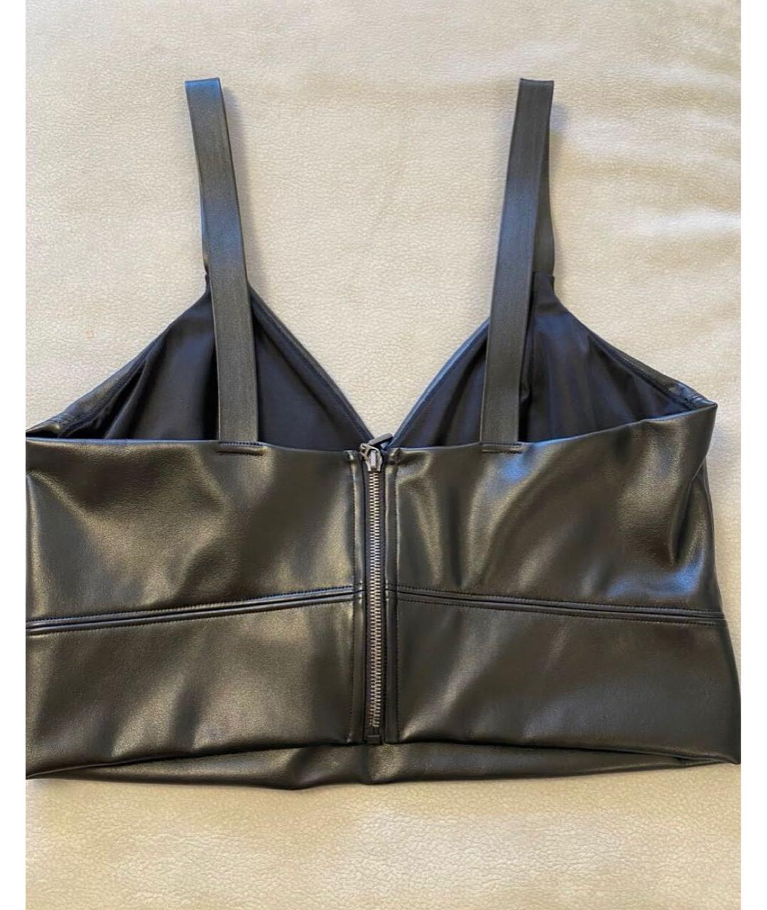 WOLFORD Черный кожаный корсет, фото 2