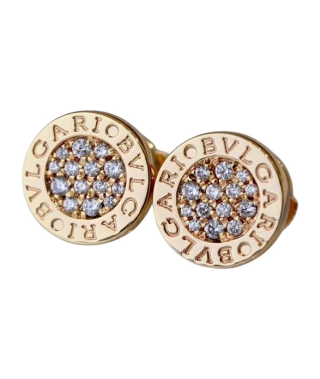 BVLGARI Золотые серьги из розового золота, фото 1