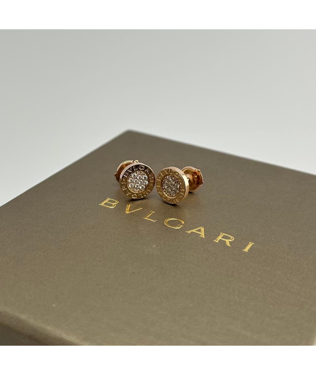 BVLGARI Золотые серьги из розового золота, фото 5