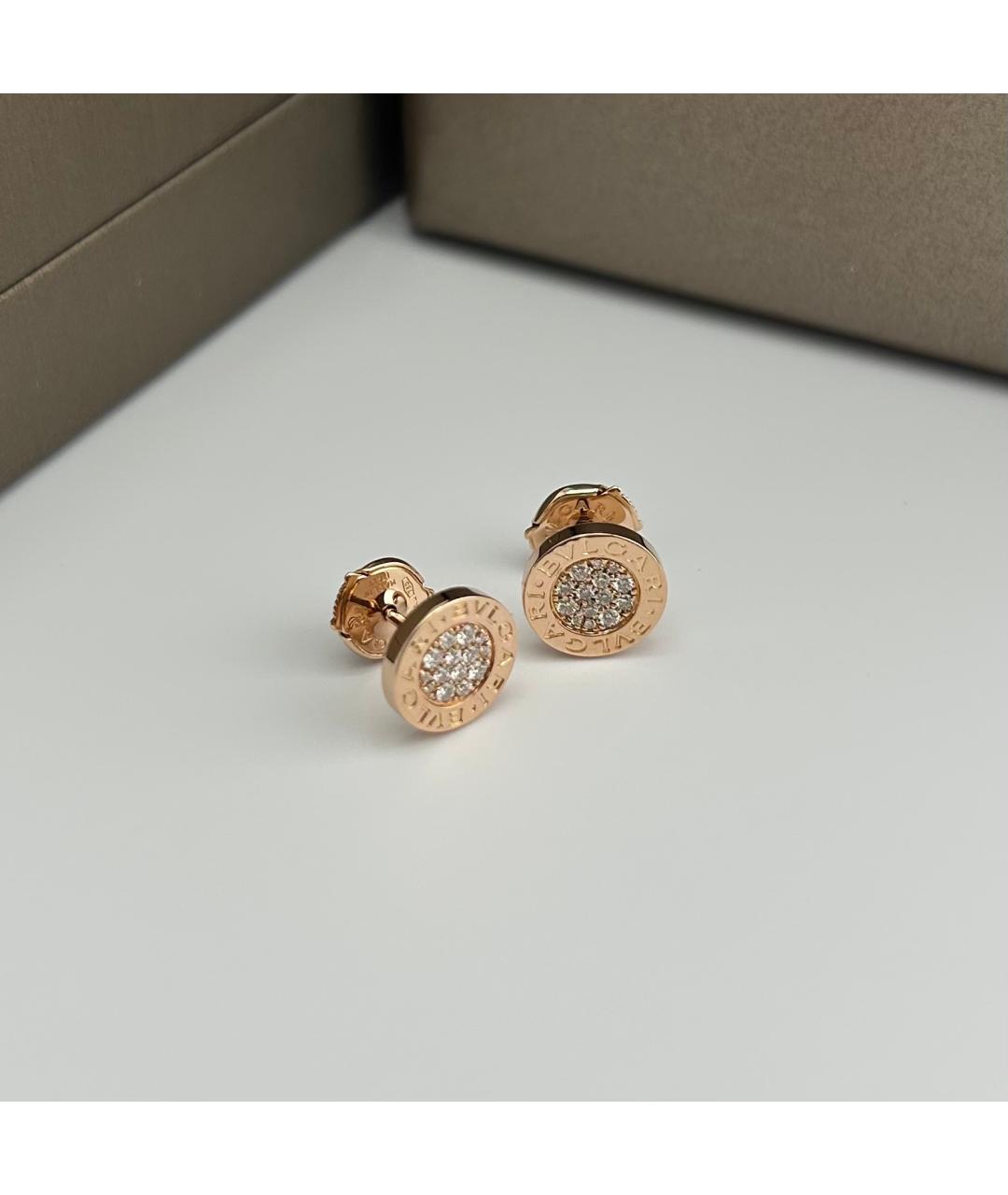 BVLGARI Золотые серьги из розового золота, фото 4