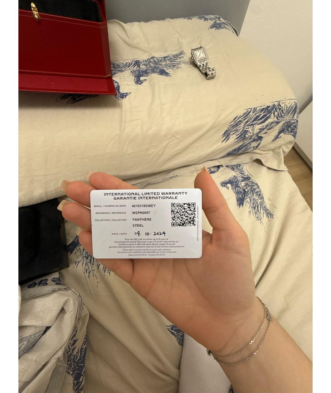 CARTIER Серебряные часы, фото 5