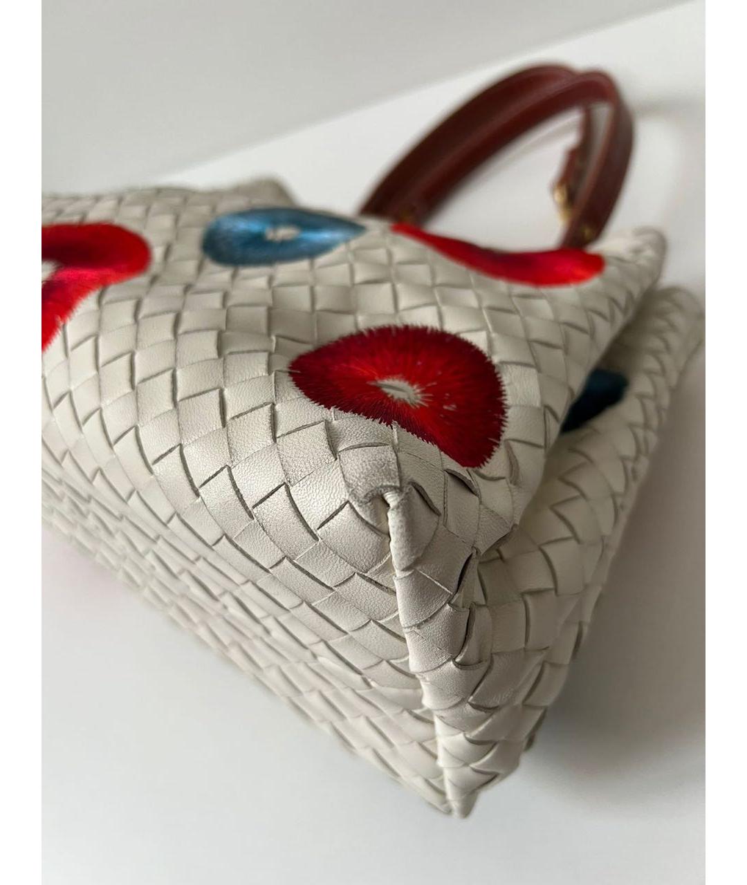 BOTTEGA VENETA Бежевая кожаная поясная сумка, фото 8