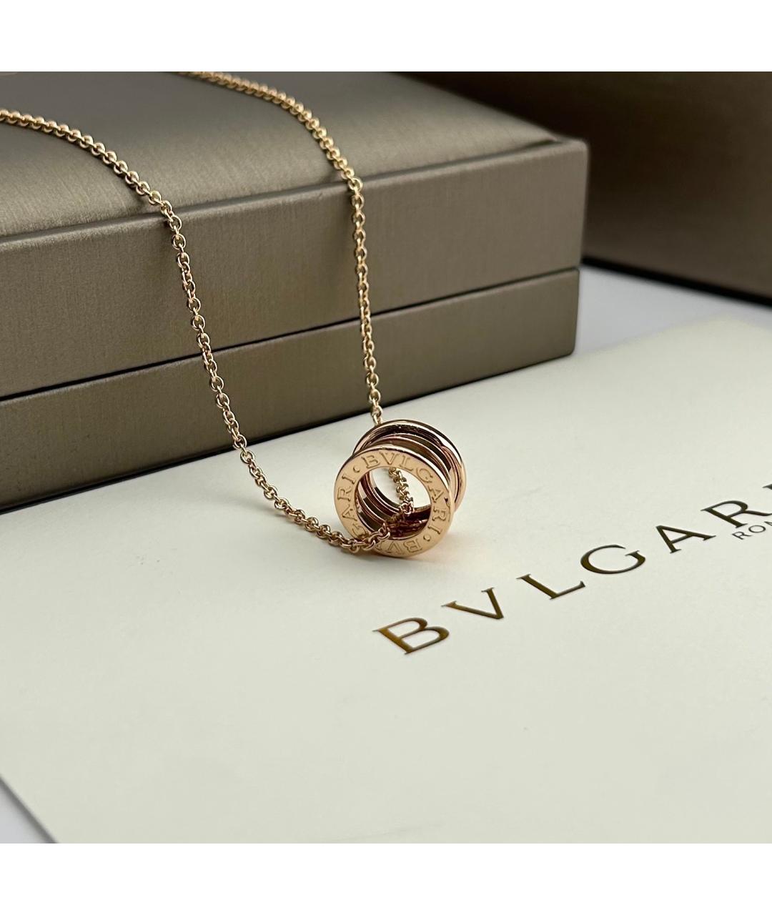 BVLGARI Золотая подвеска из розового золота, фото 4