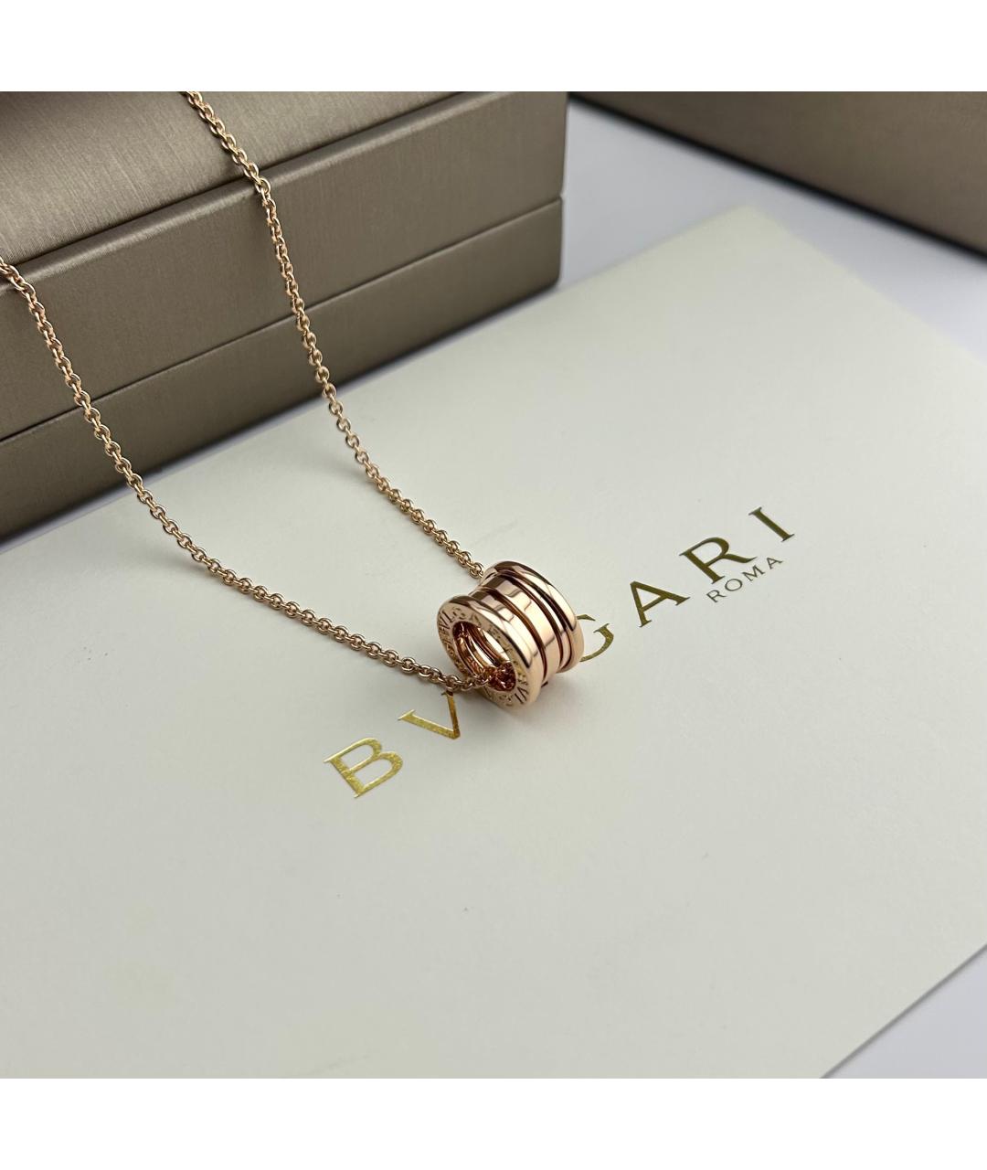 BVLGARI Золотая подвеска из розового золота, фото 3