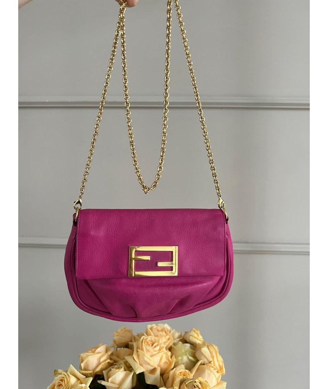 FENDI Фуксия поясная сумка, фото 9
