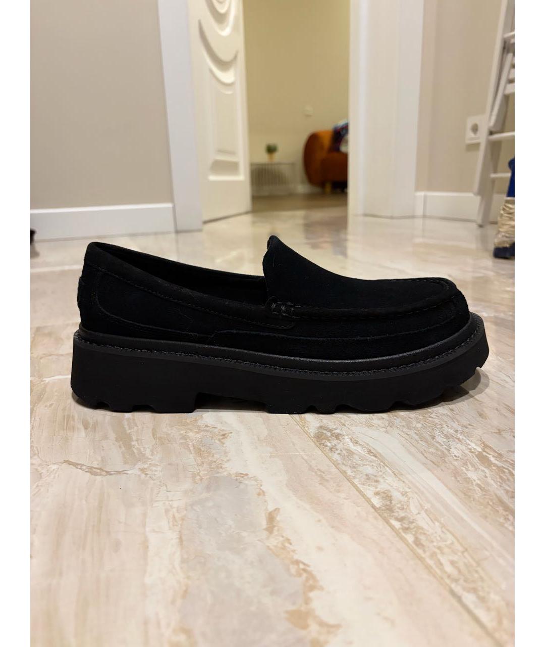 UGG AUSTRALIA Черные замшевые лоферы, фото 6
