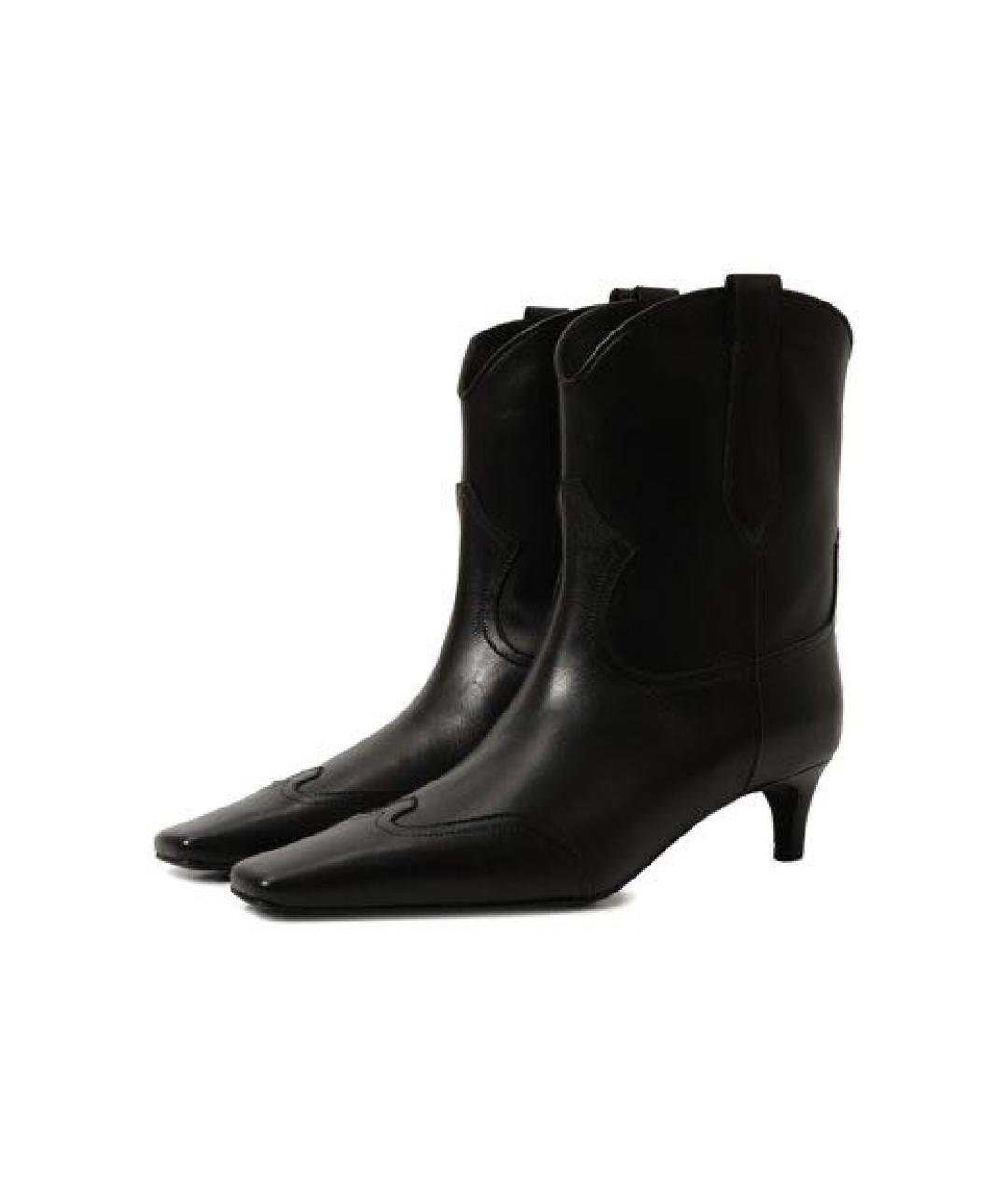ERIKA CAVALLINI Черные кожаные ботильоны, фото 2