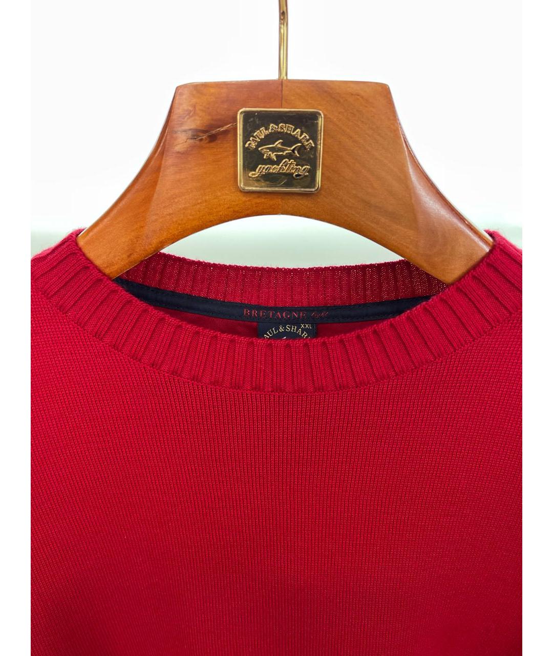 PAUL & SHARK Красный шерстяной джемпер / свитер, фото 5