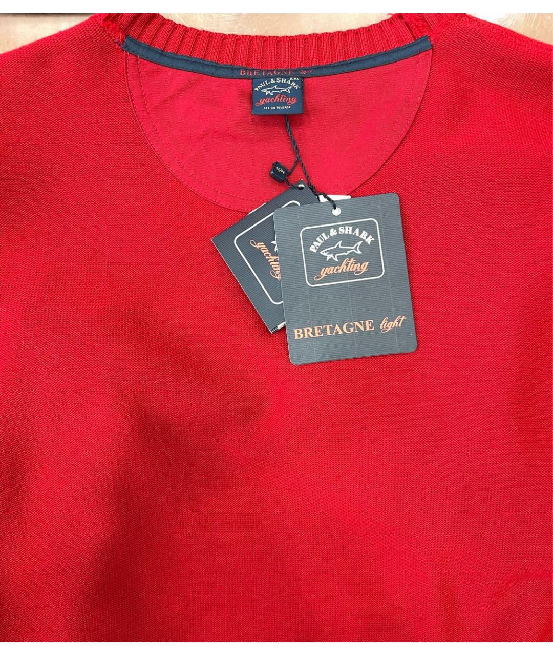 PAUL & SHARK Красный шерстяной джемпер / свитер, фото 3