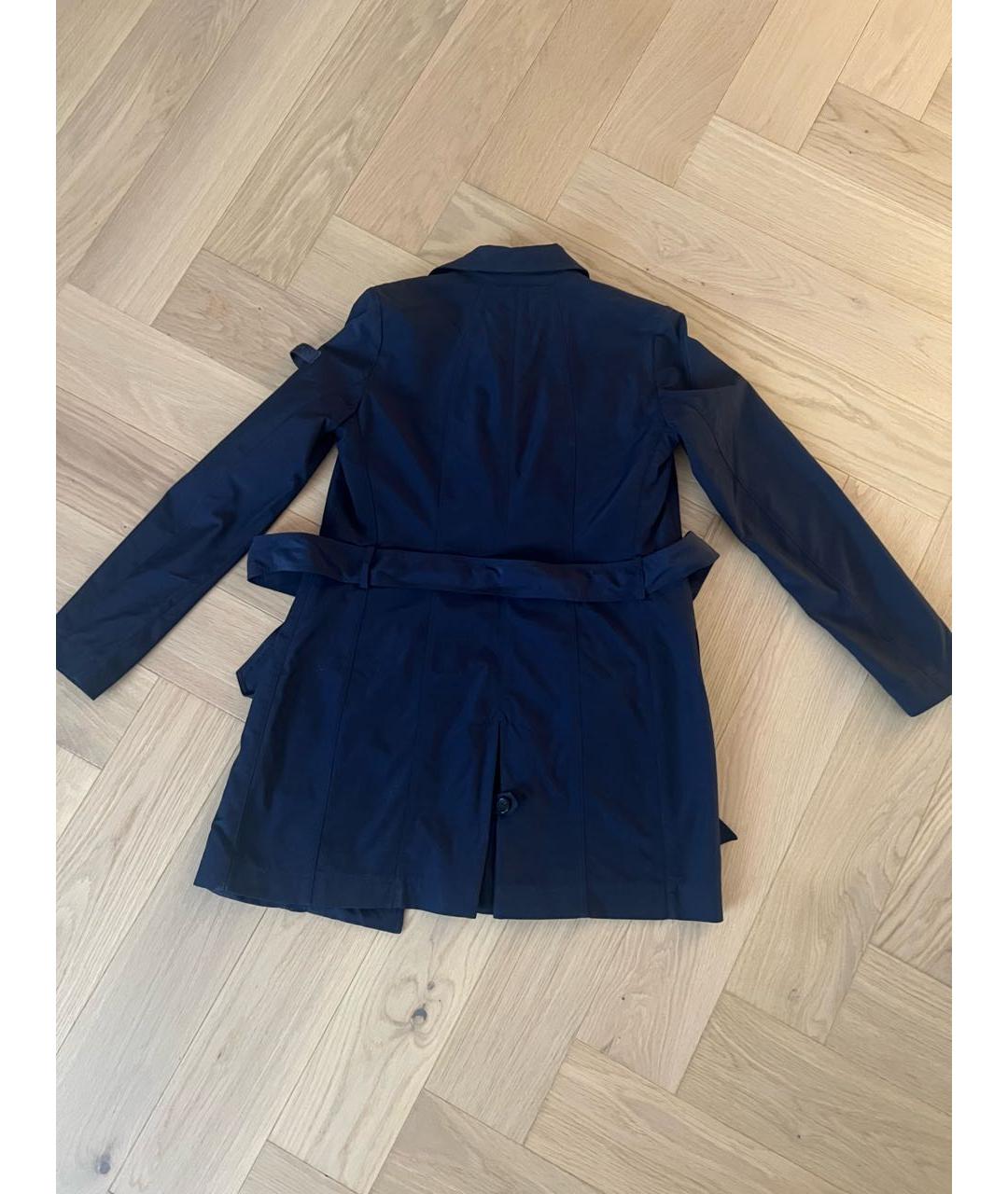 PEUTEREY Темно-синий полиамидовый тренч/плащ, фото 2