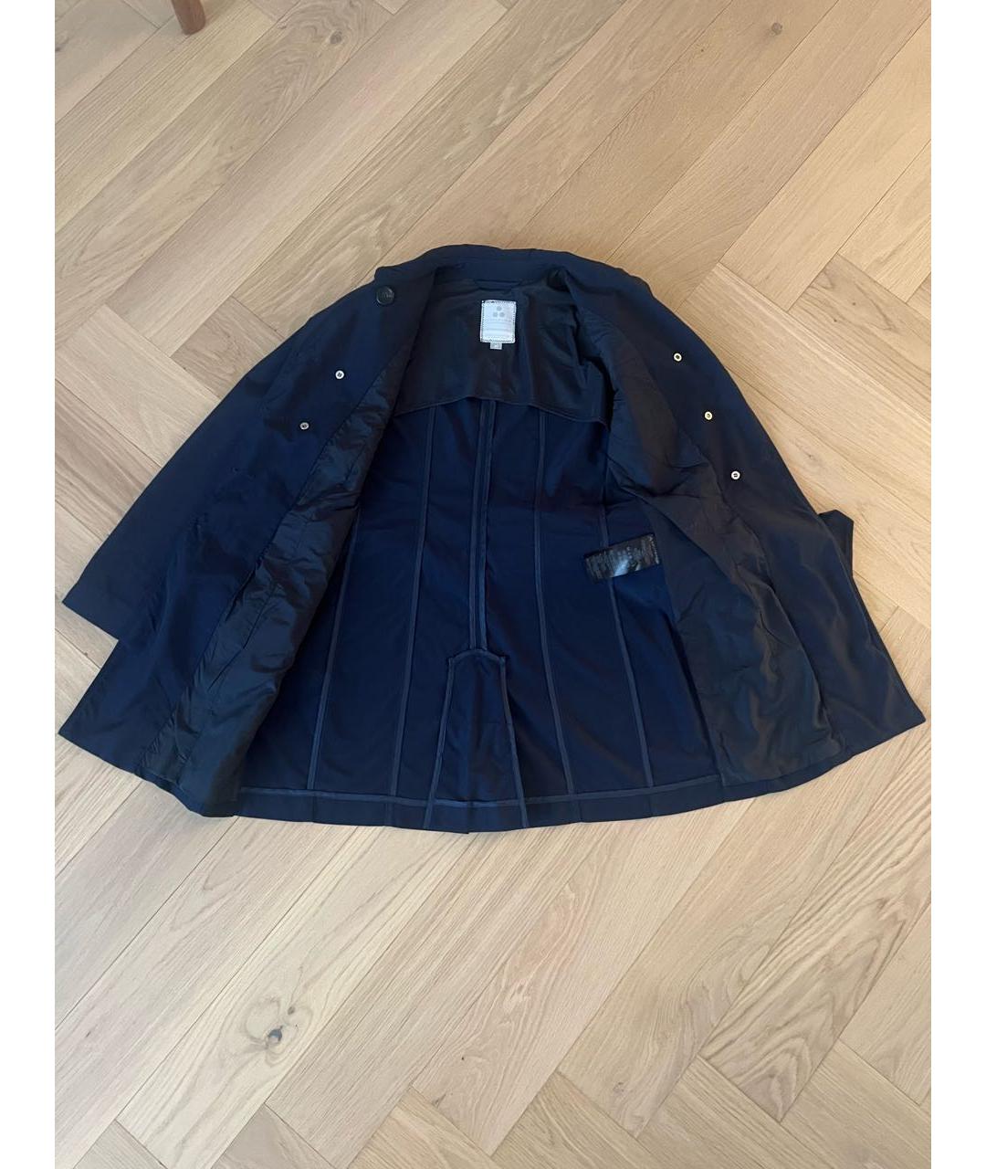 PEUTEREY Темно-синий полиамидовый тренч/плащ, фото 6
