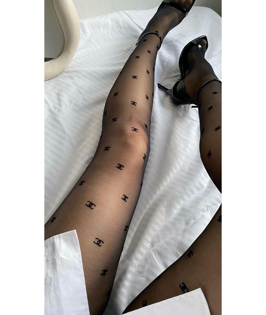 CHANEL Черные носки, чулки и колготы, фото 3