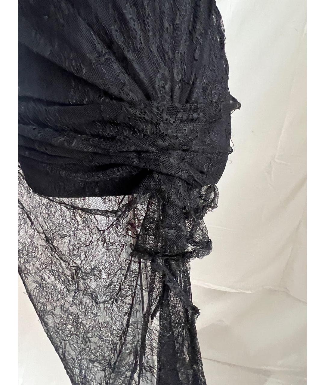 PINKO Черное вискозное коктейльное платье, фото 5