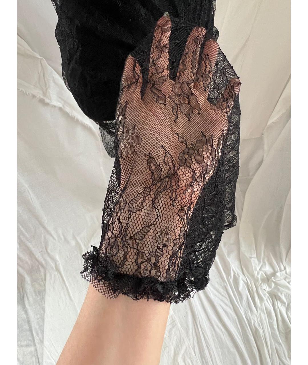 PINKO Черное вискозное коктейльное платье, фото 4