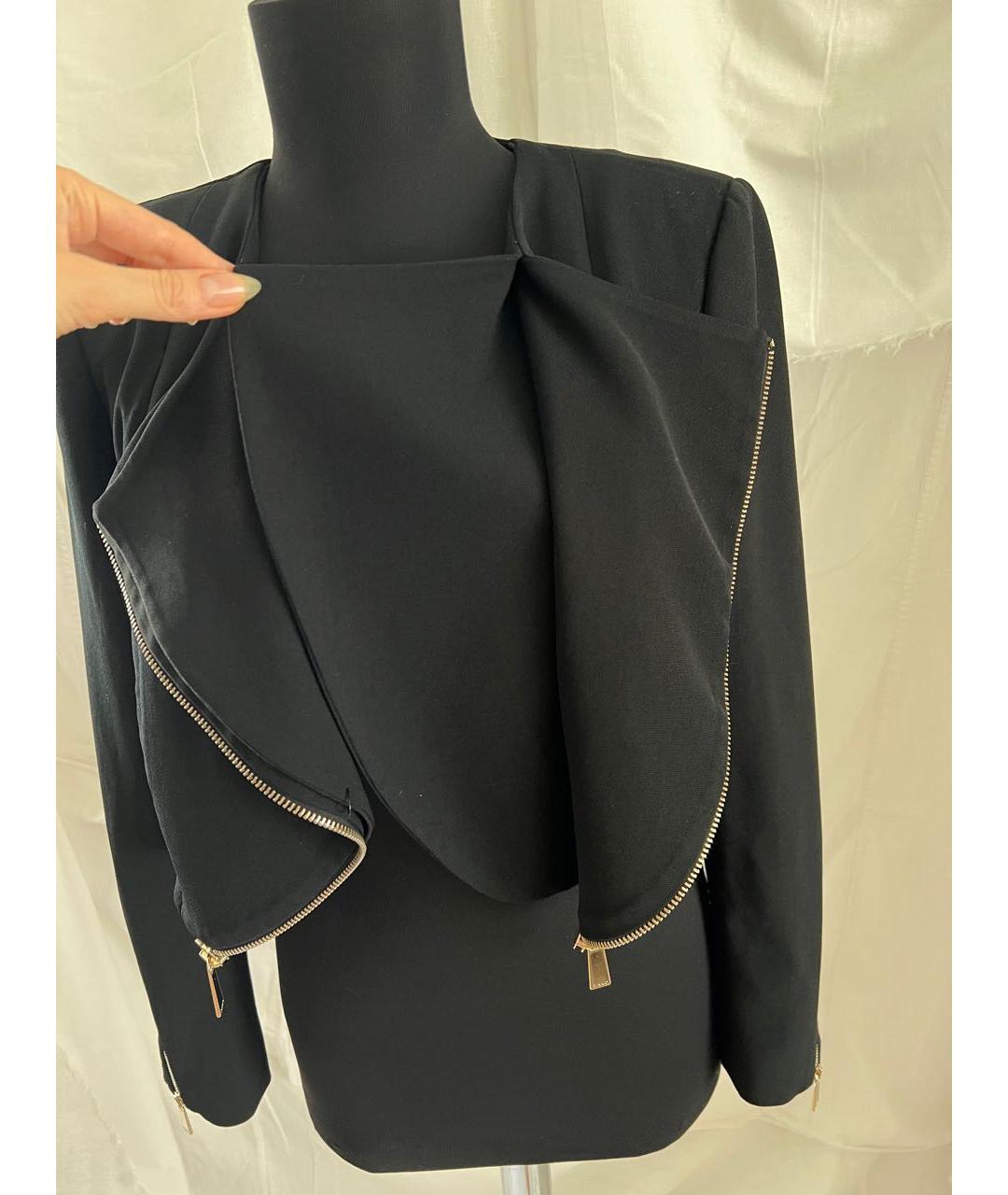 PINKO Черный ацетатный жакет/пиджак, фото 3