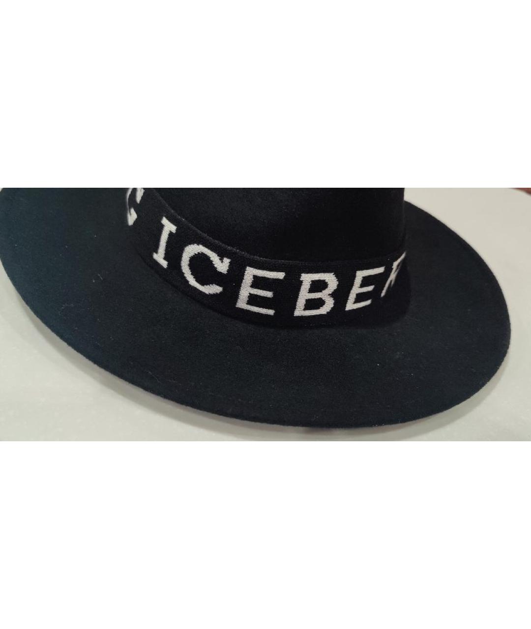 ICEBERG Черная шерстяная шляпа, фото 3