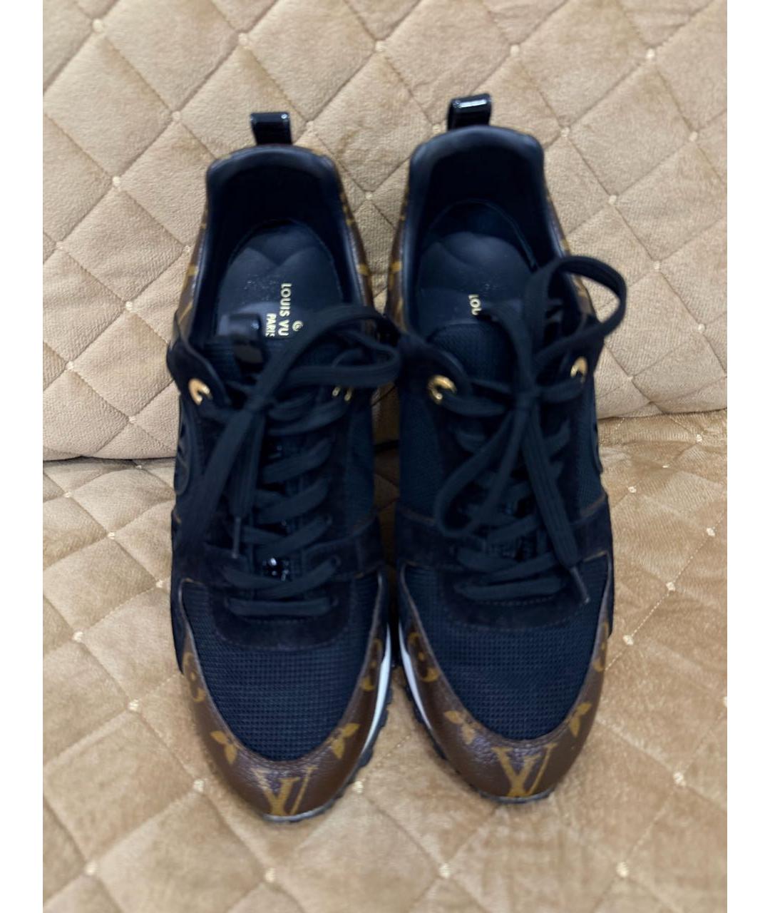 LOUIS VUITTON Черные текстильные кроссовки, фото 2