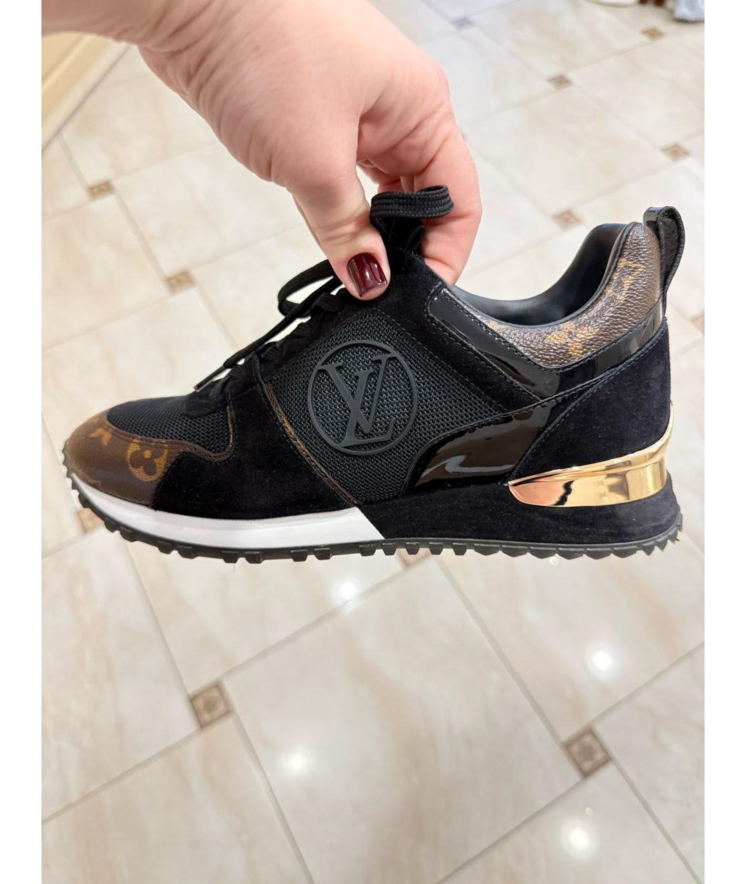 LOUIS VUITTON Черные текстильные кроссовки, фото 9