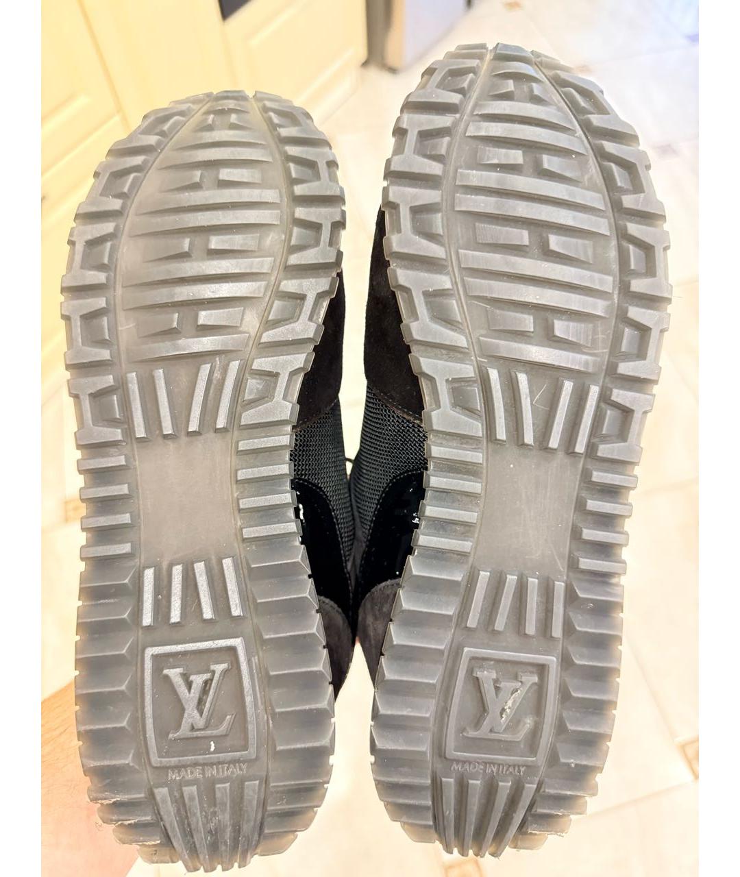 LOUIS VUITTON Черные текстильные кроссовки, фото 8